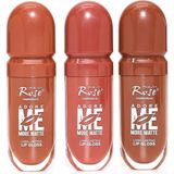Roesia Rose Cosmetics Rose Adore Me 3'lü Mat, Kalıcı Ruj Seti