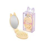 Roesıa Rose Cosmetics Rose Kedili Katlanabilir Aynalı Saç Tarağı