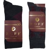 Roff Çorap Yünlü Lambswool Koyun Kılı Kışlık Erkek Çorap Renk 2 Li Paket - Renkli - 40 - 44