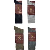 Roff Çorap Yünlü Lambswool Koyun Kılı Kışlık Erkek Çorap Renk 4 Lü Paket - Renkli - 40 - 44