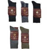 Roff Çorap Yünlü Lambswool Koyun Kılı Kışlık Erkek Çorap Renk 5 Li Paket - Renkli - 40 - 44