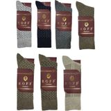 Roff Çorap Yünlü Lambswool Koyun Kılı Kışlık Erkek Çorap Renk 7 Li Paket - Renkli - 40 - 44