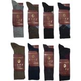 Roff Çorap Yünlü Lambswool Koyun Kılı Kışlık Erkek Çorap Renk 8 Li Paket - Renkli - 40 - 44