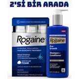 Rogaine Men's Foam 3 Aylık + Rogaine Men's Shampoo 248ML-2'SI Bir Arada