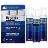 Rogaine-Regaine Köpük 180 gr Erkekler İçin Kokusuz 3 Parça Dökülmeye Karşı Etkili Saç Bakım