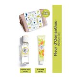 Roger&Gallet Fleur d’Osmanthus Çiçeksi-Meyvemsi Kadın Parfüm ve El Kremi 30ml Pembe Makyaj Çantalı Hediye Set
