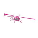 Rogz Catnip Flossy Magic Stick Gülen Surat Pembe 46 cm Kedi Olta Oyuncağı