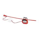 Rogz Catnip Toyz Fluffy Magic Stick Kırmızı 46 cm Peluş Kedi Olta Oyuncağı