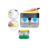 Roichil Buffer® Ikisi Bir Arada Basmalı Pratik Sıvı Sabunluk Pompası Ve Bulaşık Yıkama Süngeri Haznesi