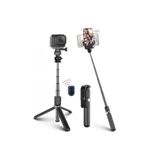 Roichil Fotoğraf Makinası Ve Telefon Takılabilen 2Si 1 Arada 2.2M Uzayan Selfie Çubuğu Kumandalı Tripod