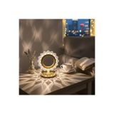 Roichil Güneş Şeklinde Kristal Led – Dokunmatik, 3 Renk Işık Modlu, Şarjlı Mini Dekoratif Gece Lambası