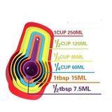 Roichil Pratik Ölçü Kaşığı Kabı 5li Şeker Baharat Sıvı Ölçer Aparat
