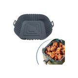 Roichill Renkli Isıya Dayanıklı Yıkanılabilir Silikon Fırın Airfryer Kare Model Pişirme Matı 20 cm