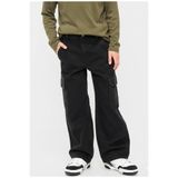 rois ERKEK ÇOCUK BAGGY KARGO SİYAH KOT PANTOLON