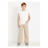 rois ERKEK ÇOCUK GABARDİN BAGGY BEJ PANTOLON
