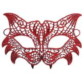 Roisya Kırmızı Dantel Masquerade Maskesi 8 No