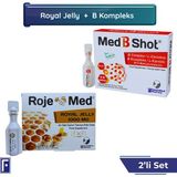 Roje Med Royal Jelly 1000 Mg Arı Sütü Fresh Vitamin C & E Med B Shot , B12 Kompleks Vit. (Metilkobalamin) - Portakal