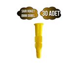 Roket Sarı 8Mm Dübel Beton Tuğla Briket Dubeli(8Mm)(Sarı)(Roket) Sarı 8Mm Sarı - 30 Adet