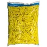 Roket Sarı Plastik Dübel, 8mm, 500 Adet, Duvar Montaj Malzemesi