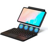 Roketcim Galaxy Tab S11 Border Keyboard Bluetooh Bağlantılı Standlı Klavyeli Tablet Kılıfı - Siyah