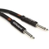Roland Black Series Enstrüman Kablosu, Düz/Düz 1/4-İnç Jak, 15-Feet