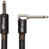 Roland Black-Serisi 3 m enstrüman kablosu, açılı/düz 6,3 mm jak - RIC-B10A