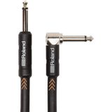 Roland Black-Serisi 4,5 m enstrüman kablosu, açılı/düz, 6,3 mm jak - RIC-B15A, siyah