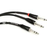 Roland Black-Serisi Bağlantı Eklemesi/Split Kablo – 6,3-Mm-Trs- 2X 6,3-Mm Jak, Uzunluk: 1,5M – Rcc-5