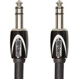 Roland Black serisi stereo bağlantı kablosu – 6,3 mm-TRS jak, Uzunluk: 1 m – RCC-3-TRTR