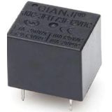 Röle 12V DC Siyah Qianji/JQC-3F(T73
