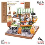 Rolife DG182 Kahve Arabası (Aromatic Coffee) DIY Minyatür Maket Model Seti Ahşap 3D Wooden Puzzle 3DModelKit Ahşap Maket
