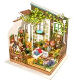 Rolife Oyuncak Evi Kendin Yap Minyatür Set Bahçe Evi LED Model Yapı Kiti Hobi El Sanatları Ev Dekorasyonu - Erkek Kız ve Kadın Arkadaşlar için Noel Doğum Günü Hediyeleri (Miller Bahçesi)