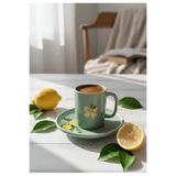 Rolin Design Limonlu Yeşil Kahve Fincanı 90ml