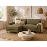 Rolivs 220X220 Modüler L Köşe Koltuk Takımı Kadife Kumaş Bazalt Yeşili - 220x220 / Kadife / R403