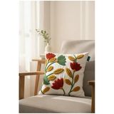 Rolivs Bahar Çiçeği Dekoratif Kırlent 47X47 Cm Fermuarlı Yıkanabilir (2690)
