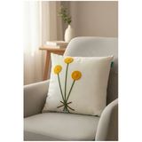 Rolivs Bloom Dekoratif Kırlent 47X47 Cm Fermuarlı Yıkanabilir (2621)