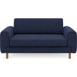 Rolivs Mokka Ikili Koltuk 120 cm Oturumlu 160 cm Kadife Deniz Taşı Modüler Aletsiz Kurulum - Lacivert - 160 x 90 cm