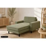 Rolivs Mokka Uzanma Koltuğu 90X180 cm - Doğal Doku - Amazon - Yeşil