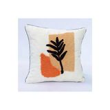 Rolivs Sessiz Yaprak Dekoratif Kırlent 47X47 Cm Fermuarlı Yıkanabilir (Nk1590)