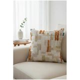 Rolivs Yanık Kehribar Dekoratif Kırlent 47X47 Cm Fermuarlı Yıkanabilir (2104)