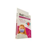 Roll 3 Katlı Mor 10'lu Kız Çocuk Cerrahi Maske