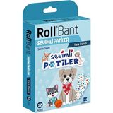 Roll Bant Sevimli Patiler Yara Bandı Çocuk 12 Adet 2 Kutu
