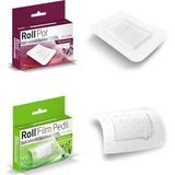 Roll Por 5 cm x 7.2 cm Yara Pedi 50 Adet + Film Pedli 5 cm x 7.2 cm Yara Örtüsü Su Geçirmez 50 Adet