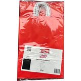 Roll-Up Büküm Saplı Kraft Kağıt Çanta Karton Hediyelik Poşet Torba - Kırmızı - 31X41 Cm. - 25 Adetlik 2paket
