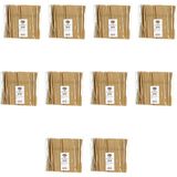 Roll-Up Doğaya Dönüş Ekolojik Doğal Körüklü Kraft Kağıt Pipet - 6 Mm. - 19.5 Cm. - 100'LÜ 10 Paket