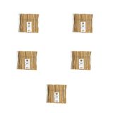 Roll-Up Doğaya Dönüş Ekolojik Doğal Körüklü Kraft Kağıt Pipet - 6 mm. - 19.5 Cm. - 100'lü 5 Paket