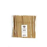 Roll-up Doğaya Dönüş Ekolojik Doğal Körüklü Kraft Kağıt Pipet - 6 Mm. - 19.5 Cm. - 100'lü Paket Kahverengi