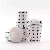 Roll-Up Ekonomik Karton Bardak 7 Oz 50 Adet 180 ml Sıcak ve Soğuk İçecek Bardağı
