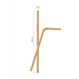 Roll-Up Kağıt Sargılı Kağıt Pipet Kraft 6MMX19,5CM 100 Adet