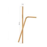 Roll-Up Körüklü Kraft Kağıt Pipet 6MMx19,5cm - 100 Adet